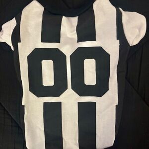 Black & White Number 00 Dog Hoodie Top